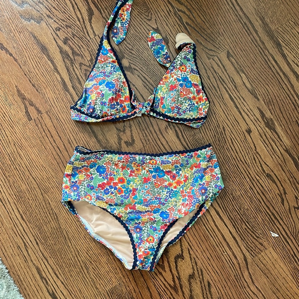 J. Crew Size Bikini - Full Coverage Bottoms and Padded Top Bikini